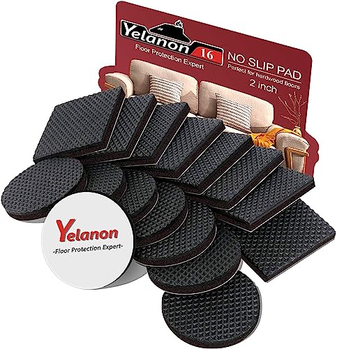 Yelanon Möbelgleiter 16 Stück Gummifüße Selbstklebend Antirutsch Pads Möbel Möbelgleiter Für Schwere Möbel von Yelanon