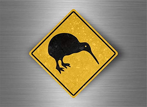 YelenaSign Metallschild 30,5 x 30,5 cm Straßenschild Warnschild Kiwi Warnschild von YelenaSign