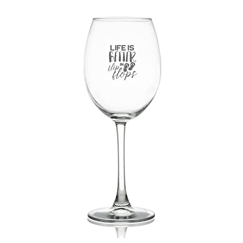 325 ml Weinglas Life is Better in Flip Flops Trinkglas Glaswaren für Rot- oder Weißwein, Cocktails, perfekt für Zuhause und Bars, Partyzubehör, Dekorationen 325 ml Weinglas Life is Better in Flip Flops Trinkglas Glaswaren für Rot- oder Weißwein, Cocktails, perfekt für Zuhause und Bars, Partyzubehör, Dekorationen von Yelolyio