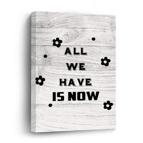 All We Have Is Now Leinwanddruck, Wandkunst, Zitat, Ölgemälde auf Leinwand, Holzrahmen, Kunstleinwand für Heimdekoration, Geburtstagsgeschenk, 20,3 x 30,5 cm All We Have Is Now Leinwanddruck, Wandkunst, Zitat, Ölgemälde auf Leinwand, Holzrahmen, Kunstleinwand für Heimdekoration, Geburtstagsgeschenk, 20,3 x 30,5 cm von Yelolyio