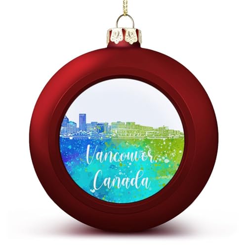 Bunte Städte Landschaft Weihnachtskugeln Ornamente Kanada Vancouver City Skyline Weihnachtsdekorationen Baumkugeln für Urlaub Hochzeit Party Dekoration, Xmas Hängende Kugeln Baumschmuck Bunte Städte Landschaft Weihnachtskugeln Ornamente Kanada Vancouver City Skyline Weihnachtsdekorationen Baumkugeln für Urlaub Hochzeit Party Dekoration, Xmas Hängende Kugeln Baumschmuck von Yelolyio