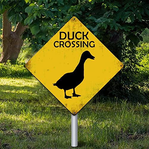 Duck Xing Duck Crossing Warnschild Ente Dekor Neuartige Straße Blechschild Vorsicht Gefahr Tier Xing Straßenschild Vintage Wanddekoration für den Innenbereich 25,4 x 25,4 cm Duck Xing Duck Crossing Warnschild Ente Dekor Neuartige Straße Blechschild Vorsicht Gefahr Tier Xing Straßenschild Vintage Wanddekoration für den Innenbereich 25,4 x 25,4 cm von Yelolyio