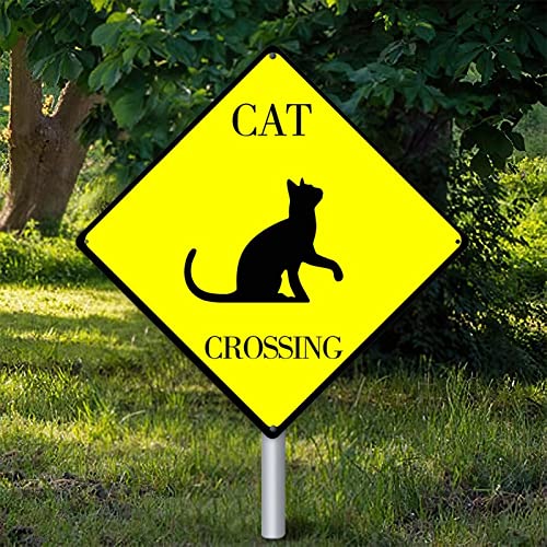 Metallschild Plakette Katze Crossing Warnschild Vorsicht Vorsicht Vorsicht Katze Kreuzung Zone Wetterfest Tierschild Rost Tier Straßenschild für Tor Hinterhof Dekor 30,5 cm Metallschild Plakette Katze Crossing Warnschild Vorsicht Vorsicht Vorsicht Katze Kreuzung Zone Wetterfest Tierschild Rost Tier Straßenschild für Tor Hinterhof Dekor 30,5 cm von Yelolyio