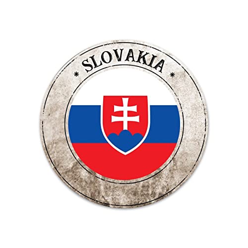 Slowakei Blechschild Slowakei Nationalflagge Metallschild Wand Türschild Bauernhaus Garten Parch Eisen Poster Malerei Ein ideales Geburtstagsgeschenk für Freunde Familie von Yelolyio