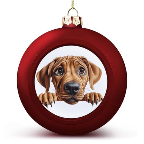 Weihnachtskugel für Hunde, Rhodesian Ridgeback, hängende Kugel, dekorativ für Weihnachtsbäume, Feiertagsparty, Neujahrsgeschenk Weihnachtskugel für Hunde, Rhodesian Ridgeback, hängende Kugel, dekorativ für Weihnachtsbäume, Feiertagsparty, Neujahrsgeschenk von Yelolyio