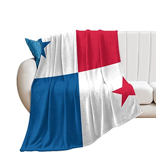 Yelolyio Dekorative Decke mit Panama-Flagge, Flanell-Fleece, weich, leicht, Panama-Überwurf, Decke, Wärme für Couch, Bett, Sofa, Stuhl, Reisen, 178 x 203 cm von Yelolyio