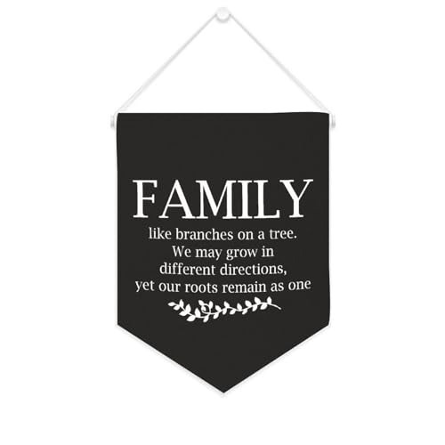 Yelolyio Inspirierendes Zitat auf Leinwand, Wandflagge, Wimpel, Familie wie Zweige auf einem Baum, Wandkunst, hängende Banner, Heimbüro, Dekoration, 25,4 x 30,5 cm, Leinwand-Banner Yelolyio Inspirierendes Zitat auf Leinwand, Wandflagge, Wimpel, Familie wie Zweige auf einem Baum, Wandkunst, hängende Banner, Heimbüro, Dekoration, 25,4 x 30,5 cm, Leinwand-Banner von Yelolyio