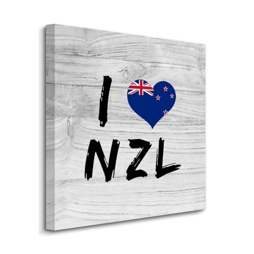 Yelolyio Leinwanddruck "I Love New Zealand", Wandkunst, Neuseeland-Kunstwerke für Wohnzimmer, Schlafzimmer, Veranda, Heimdekoration, hängendes Poster, christliches Geschenk Yelolyio Leinwanddruck "I Love New Zealand", Wandkunst, Neuseeland-Kunstwerke für Wohnzimmer, Schlafzimmer, Veranda, Heimdekoration, hängendes Poster, christliches Geschenk von Yelolyio