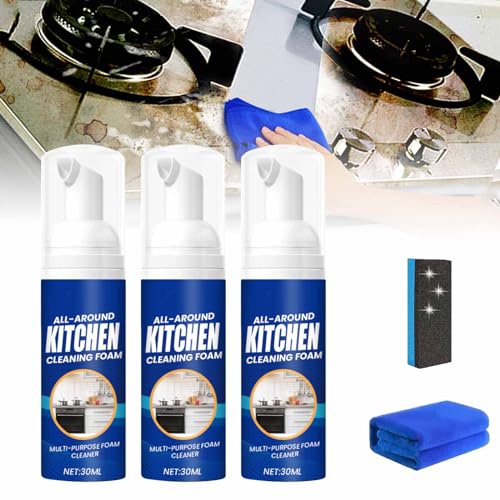 Yeluptu 2024 New Japanese Multi-Purpose Cleaner Spray, All Round Foaming Cleanser, All-Around Kitchen Cleaning Foam, Multi-Purpose Foam Cleaner Spray, All-Round Kitchen Cleaning Foam (3pcs) von Yeluptu
