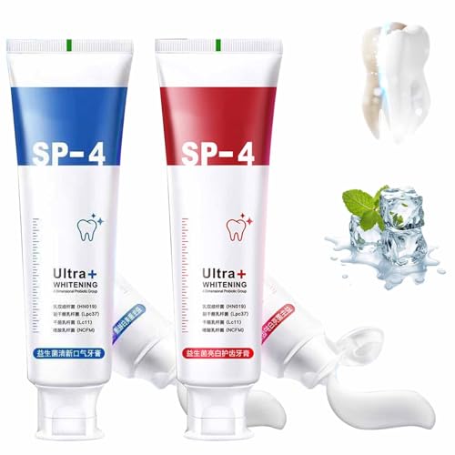Yeluptu SP-4 Ultra Whitening, SP4 Ultra whitening, Yayashi Sp-4 Probiotic Whitening Toothpaste, SP 4 Ultra Whitening, SP 4 Ultra Whitening Toothpaste, SP4 Toothpaste, SIP-4 Toothpaste (2pcs) von Yeluptu