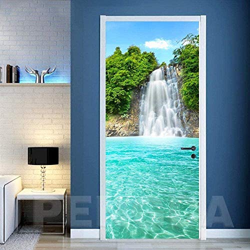 3D Verschönern Türaufkleber Tür Tapete -Wasserfall Baumlandschaft Türtapete Selbstklebend TürPoster - Fototapete Türfolie Poster Tapete Meer Aufkleber DIY Selbstklebende Wandbild-2Stück,38.5x200cm 3D Verschönern Türaufkleber Tür Tapete -Wasserfall Baumlandschaft Türtapete Selbstklebend TürPoster - Fototapete Türfolie Poster Tapete Meer Aufkleber DIY Selbstklebende Wandbild-2Stück,38.5x200cm von Yenisai