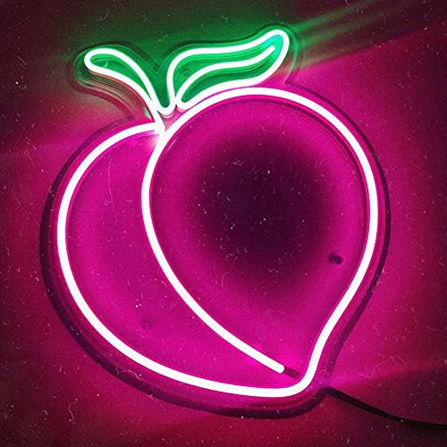 Neonlichter LED Neon Lichter Pfirsichform Neonlicht Farbkunst Neon Zeichen für Kinderschlafzimmer, Restaurants, Bars, Fast-Food-Shop, Picknick-Partys-Pfirsich A. Neonlichter LED Neon Lichter Pfirsichform Neonlicht Farbkunst Neon Zeichen für Kinderschlafzimmer, Restaurants, Bars, Fast-Food-Shop, Picknick-Partys-Pfirsich A. von Yenisai