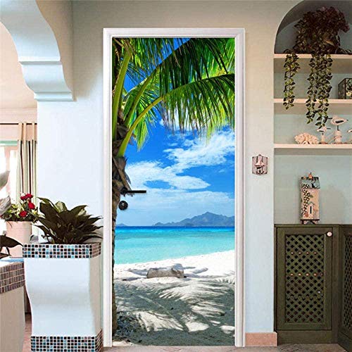 Strand Türtapete 3D Türaufkleber Selbstklebend TürPoster - Fototapete Türfolie Poster Tapete Meer Aufkleber DIY Selbstklebende Wandbild PVC Wasserdichte Tapete-2Stück,45x210cm Strand Türtapete 3D Türaufkleber Selbstklebend TürPoster - Fototapete Türfolie Poster Tapete Meer Aufkleber DIY Selbstklebende Wandbild PVC Wasserdichte Tapete-2Stück,45x210cm von Yenisai
