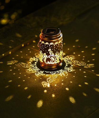 Yeomoo Elefant Deko Solarlampen für Außen Garten - Solar Lichterkette Aussen Solarleuchten Garten Geschenk für Männer Frauen Mama Geburtstag Wasserdichte Solarlampe Hängend für Terrasse Balkon Deko von Yeomoo