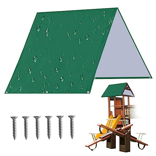 Swing -Set Ersatzplan 132x228 cm Kinder Spielplatz Dach Dach wasserdichtes Schwung Sonnenschutz Top Deckung für Garten im Freien, Gartenschwung Baldachin Ersatz von Yeory