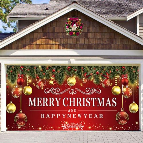 Yeory Weihnachtsgarage -Tür -Banner, 7x16ft Style 1 Große Frohe Weihnachten Garagentor Wandbilder, Weihnachtsfeiertags -Garagentor -Abdeckung, hängende Frohe Weihnachten Banner Fotografie Hintergrund Yeory Weihnachtsgarage -Tür -Banner, 7x16ft Style 1 Große Frohe Weihnachten Garagentor Wandbilder, Weihnachtsfeiertags -Garagentor -Abdeckung, hängende Frohe Weihnachten Banner Fotografie Hintergrund von Yeory