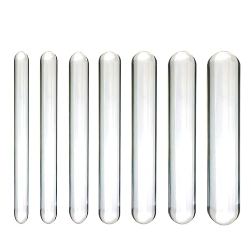 Yerbssk 7 Größen Klarer doppelseitiger Glasdildo Masturbationsstab Analplug Sinnlicher Spielzeugstab Kristall G-Punkt-Stimulator Analdilatator Spielzeug Damen Herren(XXL) von Yerbssk