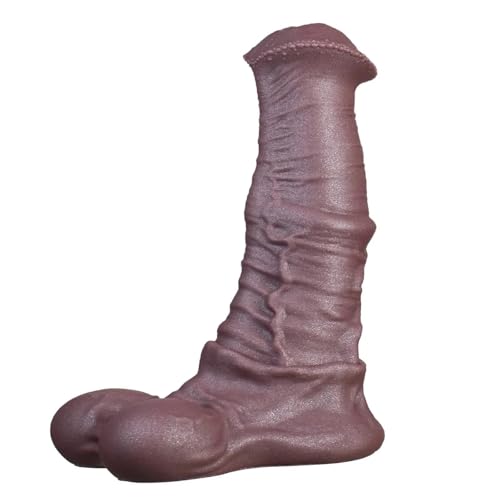 Yerbssk Horse Dildo Braun Realistischer Dildo Monster Analplug Riesen Größe mit Starkem Saugnapf Flexibles Sexspielzeug mit Pferde Großem Penis Männer Frauen Masturbieren Sextoy(L) von Yerbssk