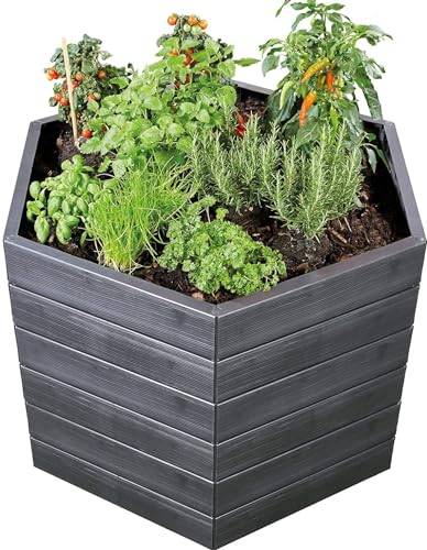 Garantia Ergo-Hochbeet-System, Höhe 3x25cm = 75cm, Wood - 3er Set SUPER Garten HOCHBEET System GÜNSTIG von Yerd