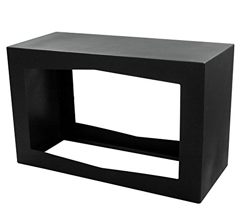 YERD Holzbox: stabiles Kaminholz-Regal 80x50x35cm in echtem Corten-Stahl oder Stahl schwarz/anthrazitt, verschweißtes Stahl-Regal stapelbar (Stahl schwarz 1,6mm) von Yerd