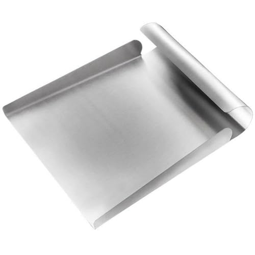 Yerleomit Gemüseschaufel Edelstahl Küchenschaber Küchenspachtel Küche Gadgets Schaber Küchenhelfer Haushaltshelfer Gemüseschöpfer zum Aufsammeln und Servieren von Yerleomit