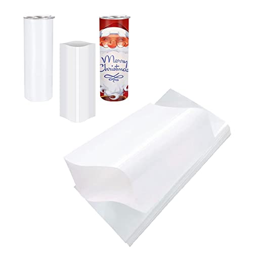 Yeruvce 100 Stück Sublimation Shrink Wrap Sleeves 5 x 10 Weiße Tasche für enge Becher 567G, einziehbare Folie mit Wärmeübertragung Yeruvce 100 Stück Sublimation Shrink Wrap Sleeves 5 x 10 Weiße Tasche für enge Becher 567G, einziehbare Folie mit Wärmeübertragung von Yeruvce