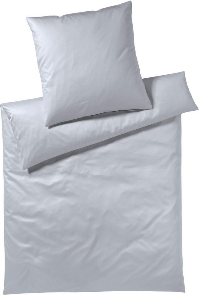 Bettwäsche Pure & Simple Uni in Gr. 135x200, 155x220 oder 200x200 cm, Yes for Bed, Mako-Satin, 2 teilig, Bettwäsche aus Baumwolle, zeitlose Bettwäsche mit seidigem Glanz von Yes for Bed
