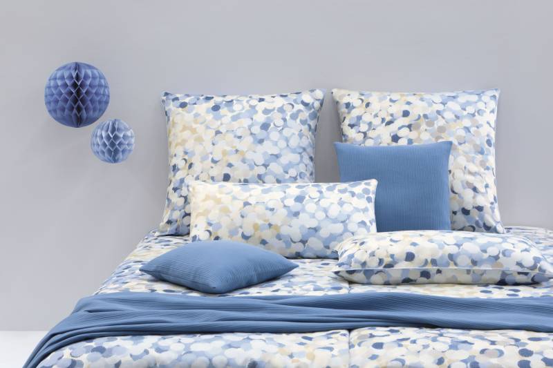 Bettwäsche SHINE ca. 135x200cm in Farbe Weiß/Blau gemustert Bettwäsche SHINE ca. 135x200cm in Farbe Weiß/Blau gemustert von Yes for Bed