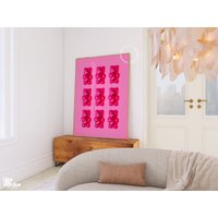 Zuckerbärchen Kunstdruck, Candy Wandbild, Pink Küche, Maximalist Art, Küche Frisch, Rosa Party Dekoration von YesBabeStudio