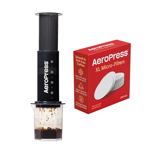 AeroPress - New Special Bundle mit XL Coffee Maker + 200 zusätzliche Mikrofilter von AeroPress