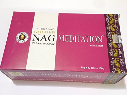 Räucherstäbchen Nag Meditation Pack von 12 Kästen 180 Räucherstäbchen Qualität von YesMandala