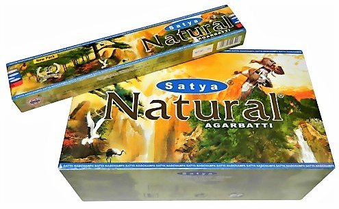 Räucherstäbchen Satya Natural Räucherstäbchen – 12 Packungen mit je 15 von YesMandala