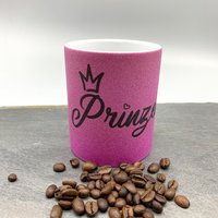 Prinzessin Glitzer Tasse in Pink | Kaffeebecher Kaffeetasse Prinzessin Glitzer Tasse in Pink | Kaffeebecher Kaffeetasse von YesOuiSiDESIGN