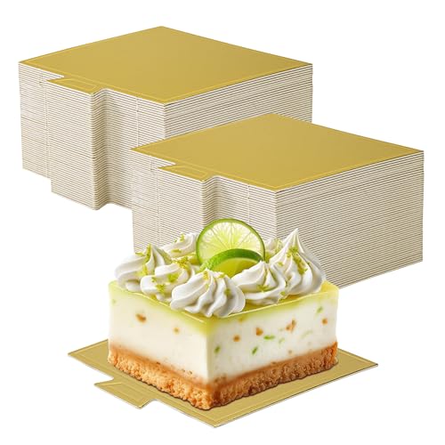 Yesaler Kuchenbretter Quadratische Karton Kuchenböden Golden Mini Mousse Kuchen Board Dessert Displays Tablett für Hochzeiten Geburtstagsfeiern 100 Stück Yesaler Kuchenbretter Quadratische Karton Kuchenböden Golden Mini Mousse Kuchen Board Dessert Displays Tablett für Hochzeiten Geburtstagsfeiern 100 Stück von Yesaler