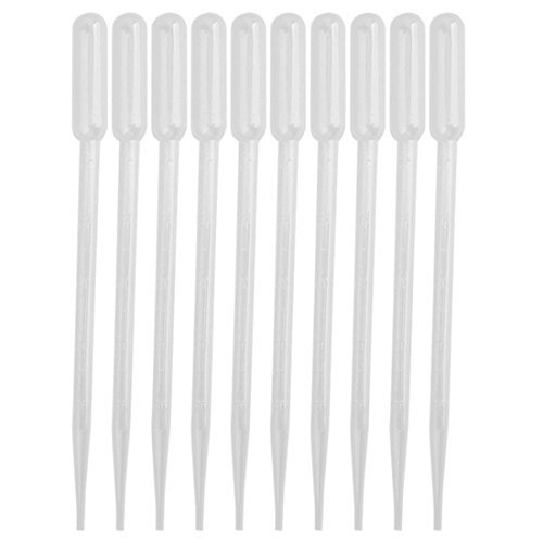 Yesallwas 10 Stück Pipette 10ml,Pipetten,Pipetten,Plastik Transferpipetten aus Kunststoff,mit Skala,für Labor Versuch,Experiment,ätherische Öle von Yesallwas