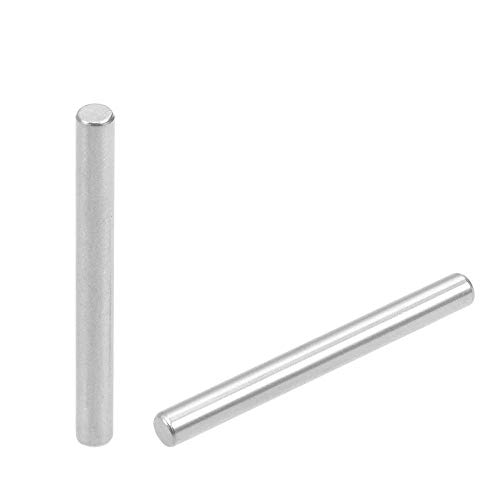 Yesallwas 100 Stück 3 mm x 30 mm Dübelstift, 304 Edelstahl, Regalstützstift, Metallbefestigungselemente für präzise Positionierung (3 mm x 30 mm, 100 Stück) von Yesallwas