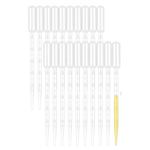 Yesallwas 30 Stück Transferpipetten Plastik 5ml, Messpipette Futterpipette Laborpipetten Dropper für Labor Industrie Handwerk Übertragung von ätherischen Ölen Yesallwas 30 Stück Transferpipetten Plastik 5ml, Messpipette Futterpipette Laborpipetten Dropper für Labor Industrie Handwerk Übertragung von ätherischen Ölen von Yesallwas