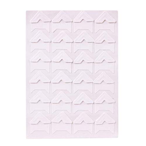 Yesallwas Foto-Ecken, 10 Bögen (240 Stück), Fotoecken, selbstklebend, für Scrapbooking, Fotoalben, weiß, 9x12.3cm(3.5x4.8 inch) von Yesallwas