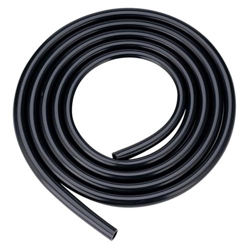 Yesallwas Silikonschlauch 4mm ID x 6mm OD 3 Meter Länge, Flexibler Silikongummi Luftschlauch Wasserschlauch für Pumpenübertragung,Schwarz (4mm ID x 6mm OD 3 Meter) von Yesallwas