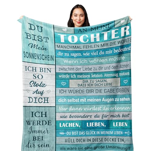 Yesbird Tochter Geschenke von Mama, Geschenk für Beste Tochter, Geburtstag Mädchen, an Meine Decke 200X150CM von Yesbird