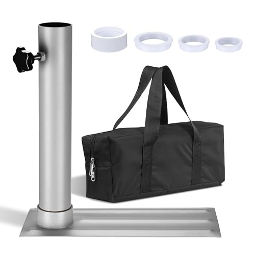 Yescom Tragbarer Fahnenmast-Rad aus Metall für Heckklappe, Reifenhalterung, 7,6 m, 6,1 m, Teleskop-Fahnenmasthalter Yescom Tragbarer Fahnenmast-Rad aus Metall für Heckklappe, Reifenhalterung, 7,6 m, 6,1 m, Teleskop-Fahnenmasthalter von Yeshom