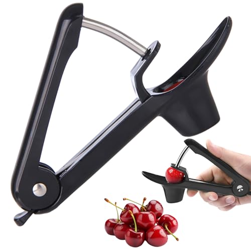 Obstentkerner Cherry, Edelstahl Kirschkernentferner, Hand Kirschenentkerner, Edelstahl Kirschentsteiner Entferner, Kirschentkerner, Entkerner Cherry Corer, für Obst, Kirsche Obstbeere von Yesmoyhe