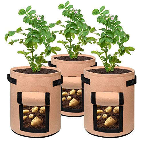 Yessetry Kartoffel wachsen Taschen 7 Gallonen Pflanztasche Belüftung Stoff Topf Mit Griffen Für Pflanzer von Yessetry
