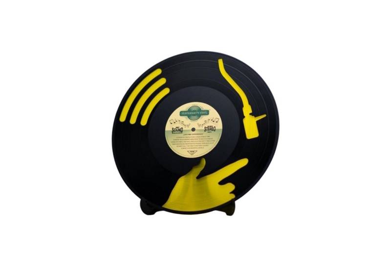 Yesterday's Vinyl Dekofigur DJ Vinyl Dekoartikel aus einer echten Schallplatte in zufälliger von Yesterday's Vinyl