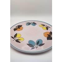 Midcentury Teller/Platte Mit Obst Dekor von YesterdaysTableware
