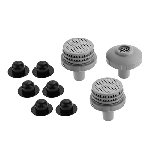 Yetaha Pool Ersatzteile 25022E Anschluss-Set, Poolfilter Anschlussset 32mm, Pool Zubehör kompatibel mit Wasserbelebung mit 6 Lochstopfen Yetaha Pool Ersatzteile 25022E Anschluss-Set, Poolfilter Anschlussset 32mm, Pool Zubehör kompatibel mit Wasserbelebung mit 6 Lochstopfen von Yetaha
