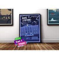 Zurück in Die Zukunft Universal Studios Poster Print von YetiSprings