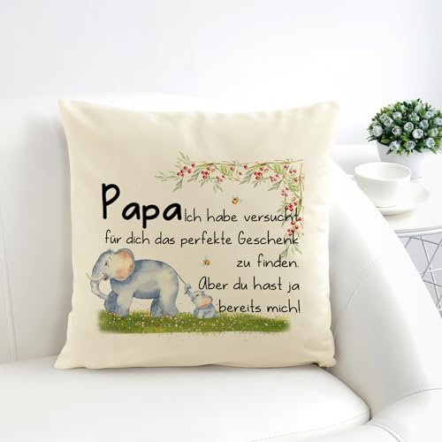 Yetuab Geschenk Papa,Papa Kissenbezug,Papa Geschenk Weihnachten,Papa Geschenk Vatertag,Bester Papa Geschenke,Geburtstagsgeschenk für Papa,Geschenk von Kindern für Papa,Vatertagsgeschenke für Papa von Yetuab