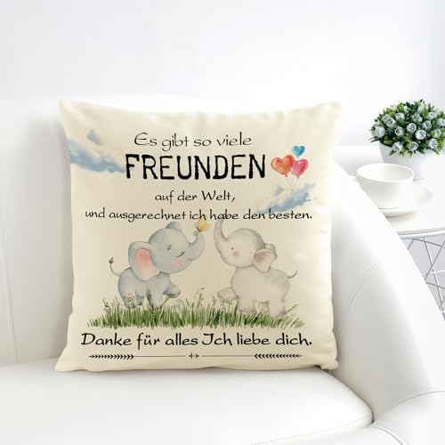 Yetuab Geschenke für Freundin,Freundin Kissenbezug, Freundin,Geschenk Freundin,Geschenk Freundin Geburtstag,Bester Freund Geschenk,Geschenk Freund,Weihnachtsgeschenkideen Freund von Yetuab