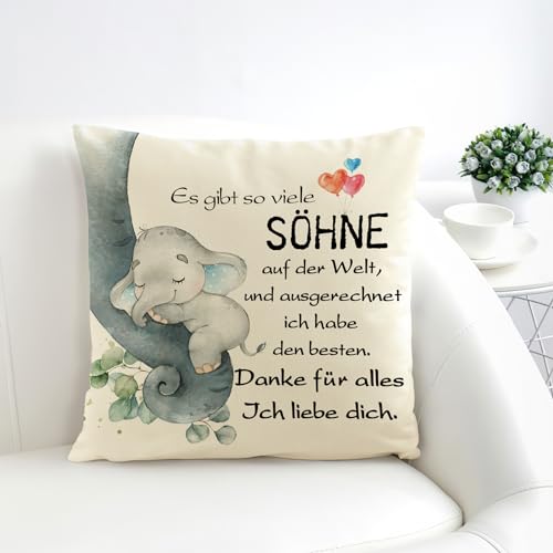 Yetuab Sohn Geschenke,Sohn Kissenbezug,Vater Sohn Geschenke,Sohn Geschenke von Mama,Geschenk für Sohn,Besondere Geschenke für Sohn,Geschenke für Sohn von Eltern,Papa und Sohn Geschenke von Yetuab